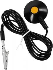 2pcs -Static Grounding Cable with Clip and ESD Wire for Electronic Repair Pu PVC Material Black for Electronics Maintenance Safeguards Devices from Static Discharge