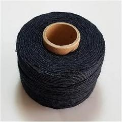 Colored Linen Thread 120m/roll Hemp Rope for Sewing Knitting Embroidery Crochet Accessories DIY (Color : Black)