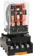 Power Relay MK3P-I, AC 12V Coil, DPDT, 11 Pin, with Plug-in Terminal Socket Base PF113A (1)