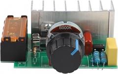 4000W AC Voltage Regulator Module 220V SCR Motor Speed Controller Electronic Dimmer for Resistive Loads High Power Thyristor Control AC Light and Heat Controller