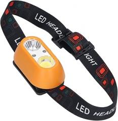 Rechargeable LED Headlight, 300Lm High Bright COB 6 Modes LED Headlight with Detection Switch, Aluminum Alloy, Portable Headlamp