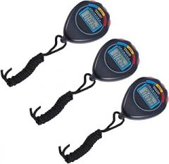 3pcs Electronic Watch Timer Watch Sports Timer Stopwatch for Outdoor Sports Games