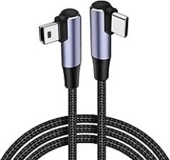 Flexible USB to USB C Adapter Cable Quickly Charging and Data Sync Cord for Portable Electronics