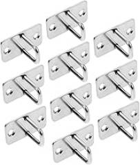 10pcs Stainless Steel Eye Plate Hooks Cabinet Lock System for Electronic Locks Easy Install for Home Office