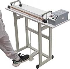 Foot Pedal Heat Sealing Machine, 110V 850W Foot Sealer, Heat Seal Closer Plastic Bag Sealing Machine for Food Industry, Medical Industry, Electronic Products