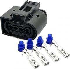 4 Pin Car Electronic Water Pump Connector 50290698 Ignition Coil Package For X1 X5 X6 Z4 N52 N54(Female,1 Set)