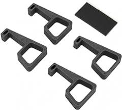 for Pro Accessories Bracket Stand, Game Machine Cooling Legs Horizontal Holder Slip Feet Stand for Pro Game Console (Black)