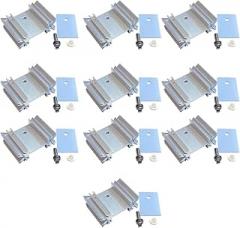 Lurrose Aluminum Electronic Heat Sink 40pcs Set with Insulating Pads and Screws for Electronics Heat Dissipation and Voltage Regulator Cooling in Computer Components Random Random Color