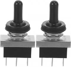 BESTOYARD 2pcs Auto Toggle for Applications Rocker Smooth Versatile Electronic for Automotive Boat Use