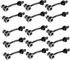 Mipcase 24Pcs Dc Female Panel Mounting Adapter for Outdoor Electronic Devices Durable Versatile Usage for Various Applications