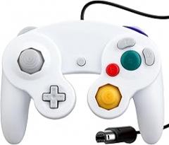 OSTENT Wired Shock Game Controller for Nintendo GameCube NGC Wii Video Game Color White