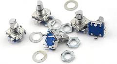 Switch Encoder 5Pcs/lot 12mm Rotary Encoder Push Button Switch Keyswitch Electronic Components Wholesale
