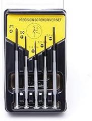 5-Piece Precision Screwdriver Set - Magnetic Bits for Watch Repair, Jewelry & Electronics, Anti-Slip Handle Mini Tool Kit with 1mm-3.0mm Tips