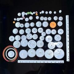 Smart Electronics 75PCS/lot Plastic Gear,Rack,Pulley,Belt,Worm Gear,Single-and Double-Gear 8-56 Teeth
