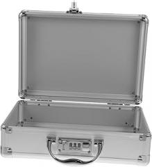 Gadpiparty Metal Toolbox for Men Heavy Duty Tool Storage Box Password Lock Portable Briefcase for Electronics Organizer Suitcase Handle