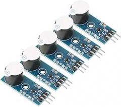 Active Buzzer Module 5pcs 3.3V 5V Alarm Beeper Module for Electronic Toys Alarming Devices Easy Installation Durable Design Compact Size