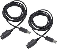 Pack of 2 Controller Extension Cable, 6tf/1.8m Extender Cord for Nintendo Wii Gamecube GCN