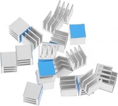 Alipis 20pcs Heat Sink Block Adhesive Backing for Efficient Heat Dissipation Electronics Routers and More Easy Installation Robust Construction