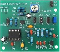 DIY Kits NE555 Multi-Channel Waveform Generator Suite Sine Triangle Square Wave Electronic Training Kit
