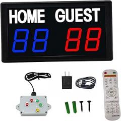 Electronic Scoreboard Score Counter Basketball Scoreboard Mini Digital Scoreboard for Games Competition Badminton Soccer Tennis