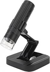 USB Digital Microscope, 50?1000X Magnification Handheld Microscope with Weighted Stand for Win for OS X, 3 Brightness Levels, 2MP Electronic Microscope Camera with 8 Fill Light