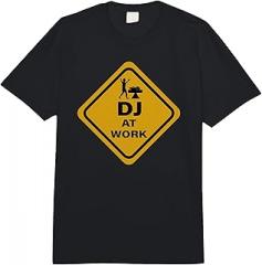 EDM Techno Turntablist Designs DJ at Work - Funny Electronic Dance Music Comfort Colors Adult Heavyweight T-Shirt