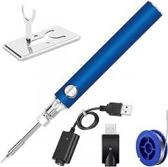 Cordless Soldering Iron Kit 1100mah USB Radio Soldering Gun,Portable and Rechargeable,For Home Appliance Repair,Electronic Components,DIY