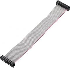 MECCANIXITY IDC Connector Flat Ribbon Cable, 20 Pins 2mm Pitch 15cm Length FC to FC Dual Female Connector Flat Ribbon Cable Wire for Industrial Electronics, Gray