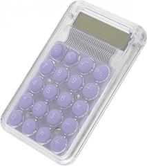 TEHAUX Mini Cartoon Calculator for Students and Home Use, Portable Handheld Small Violet Compact Calculator for School and Office Electronics