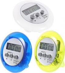 VALICLUD 3Pcs Pocket Digital Timer with Loud Alarm for Cooking Baking Sports Games Office Portable Kitchen Countdown Timer with Display Battery Operated Electronic Stopwatch