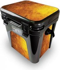 MightySkins Skin Compatible with Yeti Roadie 24 Hard Cooler - Textured Gold | Protective Viny wrap | Easy to Apply and Change Styles | Made in The USA
