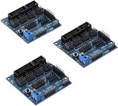3pcs Sensor Expansion Board, V5.0 Robot Parts Arduino Sensor Shield, Expansion Board Shield Electronic Module Sensor Blocks for Arduino