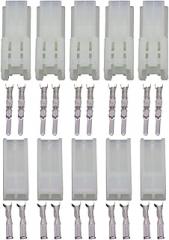 5 Sets 2 Pin Electronic Female and Male Automotive Connector Auto Household Connector Crimp Terminal Connector DJY7021A-2.3-11/21