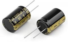 10Pcs High Frequency Low ESR Aluminum Capacitor 80V2200UF 22x30mm DIY Electronic Supercapacitor