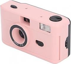 35MM Film Camera with 28MM F 8 Lens 1 120s Shutter Speed, Multi Color Vintage Film Vintage Film Camera Built in Flash (Roseate)