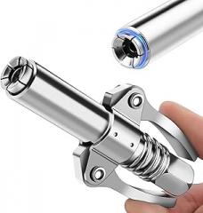 Grease Gun Coupler, Grease Joint Fittings, 12000PSI High Pressure Grease Nozzle Fittings, Compatible With All 1/8