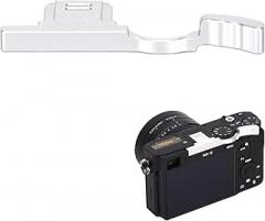 RX1R III Metal Thumb UP Grip for Sony RX1RIII RX1R3 RX1RM3 Digital Camera, Hot Shoe Full-Coverage Thumb Rest Support Holder, Not Affect The Use of Camera Buttons, Dial (Silvery)