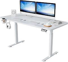 Electronic Standing Desk Height Adjustable Desk for Home Office White (48 Inch)