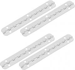 KICHOUSE 4pcs Metal Piano Hinges for Wooden Boxes Decorative Hardware for DIY Heavy Duty Hinges Smooth Quiet