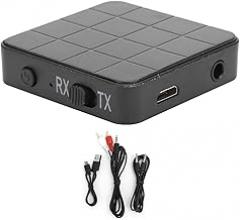 KN321 Bluetooth 5.0 Audio Transmitter Receiver 2 in 1 TV Computer Adapter, Bluetooth Audio Adapter, Widely Used in Computer, Laptop, Stereo, Headset, Smartphone, MP3 Player, CD Player