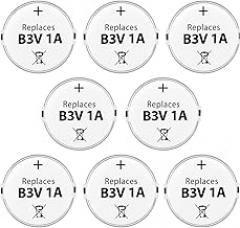 B3V 1A Replacement Battery High Capacity Compatible with High Tech Electronic Collars of MS-4 and MS-5 (8-Pack)