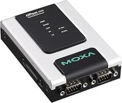 Moxa NPort 6250-T, 2-Port RS-232/422/485 to Ethernet Secure Device Server, -40 to 75°C Operating Temperature (Power Supply not Included - Please Purchase Separately - PWR-12150-USJP-SA-T)