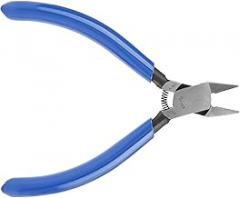 Kadimendium Diagonal Pliers Chrome Vanadium Steel Cutting Nippers Electrical Wire Cable Cutters Electronic Hardware Snips Professional Rope Shearing Stripper 4Inch