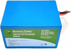 Bioenno Power 12V, 15Ah LFP LiFePO4 Lithium Iron Phosphate Battery (PVC, BLF-1215A)