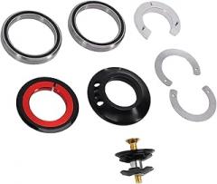 Aluminum Integrated Bike Headset Kit, Sealed Bearing, Internal Routing, Mountain Bike Downhill Racing, for All Weather Riding