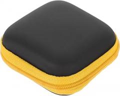 Portable Eva Earbuds Carrying Case Travel Cord Organizer Bag for Electronic Accessories Yellow Compact Storage for Earbuds, Chargers, and Cables