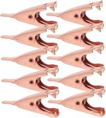 COHEALI 10Pcs Alligator Clips for Electrical Testing Soldering and Temporary Wiring Durable and Reliable Clamps for Electronic Connections and Craft Projects