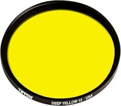 Tiffen 138mm Deep Yellow #15 Glass Filter for Black & White Film