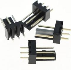 100Pcs 2510-3A KF2510 Male Wafer Plug Connector - 2.54mm Pitch Straight Angle Connector for Computer Fans and Electronics(Yellow)