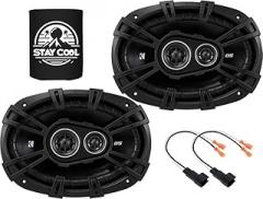 KICKER Speakers 6x9 inch for Chevrolet Silverado 2500 HD 2015-2020 Upgrade Kit - Pair of DS Series with Harness, Car Audio Front Door Speaker for Chevy 3500 HD (All Cab) DSC6930, 43DSC69304